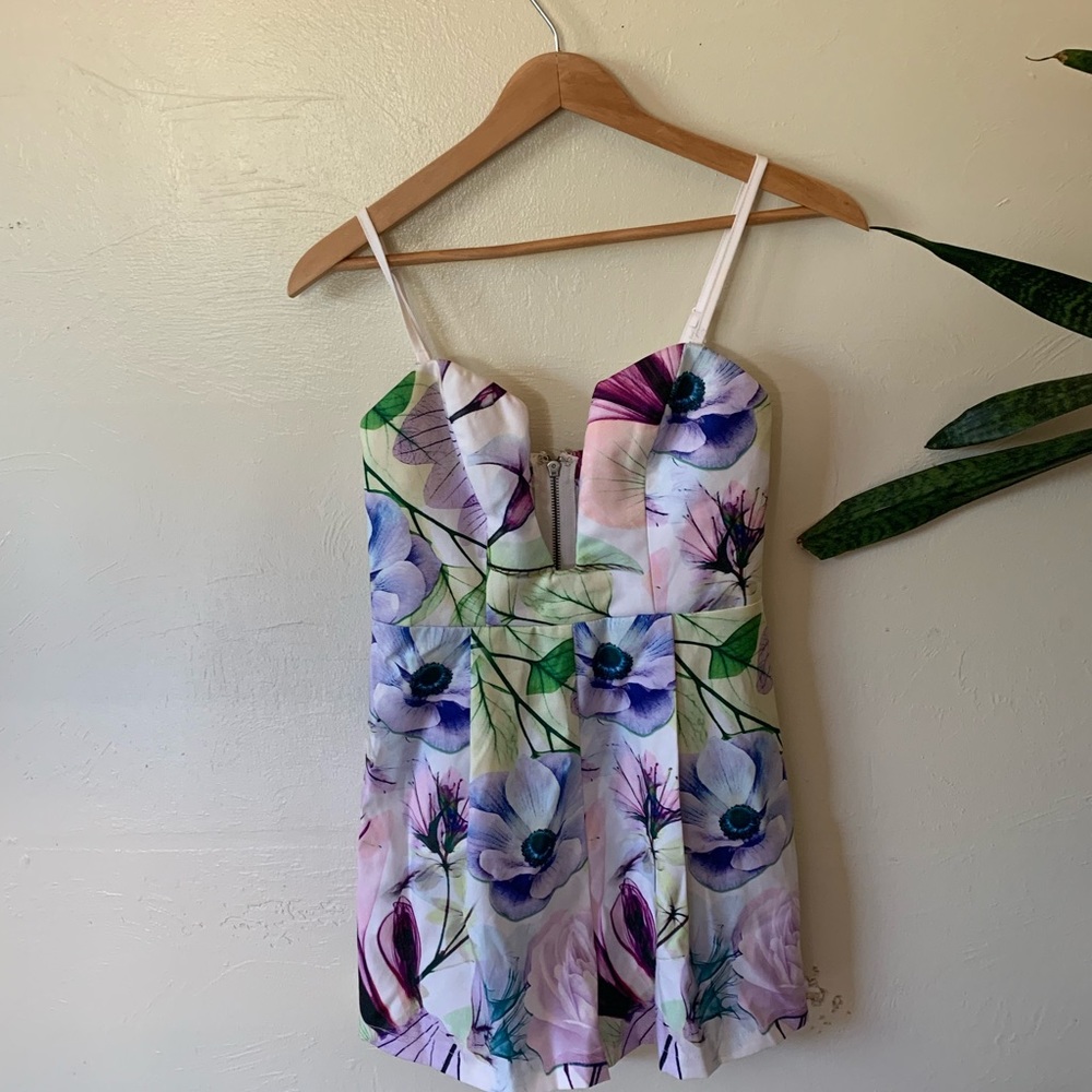 Floral Plunge Romper